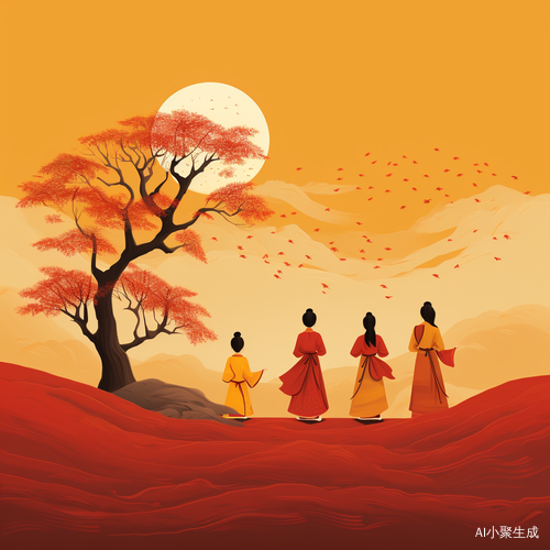 Chinese Mid-Autumn Festival: Ancient Hanfu Wearing and Highly Detailed Art