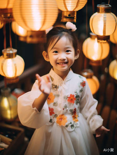 RomptFilm: A Colorful Lantern Party in the Cloud with a Cute Chinese Model