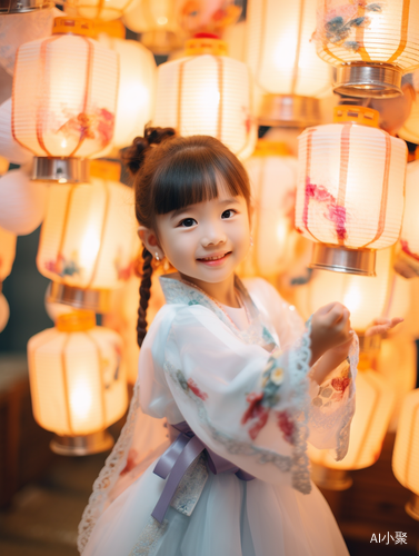 RomptFilm: A Colorful Lantern Party in the Cloud with a Cute Chinese Model