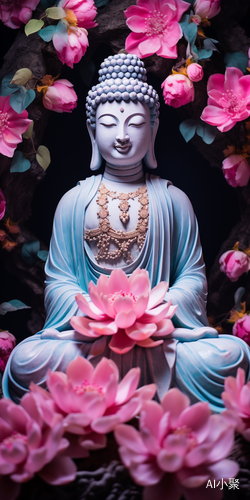 Buddha Surrounded by Flowers: Buddhist Art and Guanyin of the Southern Seas on the Path to Enlightenment