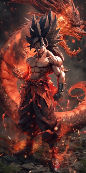 dragon,ball,z,,in,the,style,of,dark,brown,and,red,,handsome,,hyperrealistic,fantasy,,manticore,,sharp,focus,,fairy,academia,,meticulous,technique