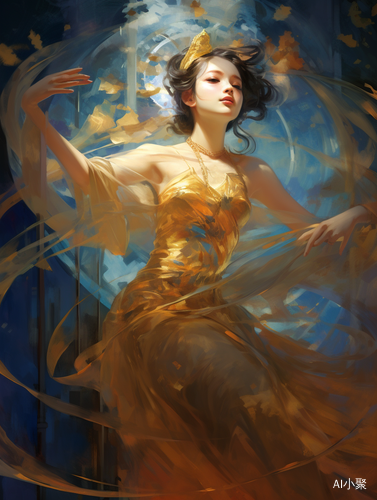 Cinematic Paintings: Goddess, Woman, and Mera in Chinese and Surrealist Styles