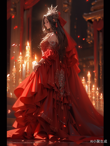 女帝红衣，霸气宫殿