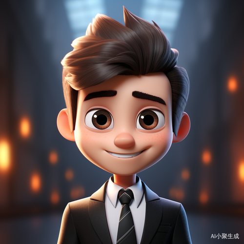 Handsome 3D Character from Disney Pixar with Expressive Style and Fine Detail