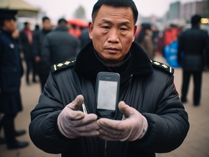 有人以衣物失盗为由，招来警务人员于人众中搜查。终被失衣人指认了。但因衣物口袋内置只有我才有的中华小米手机，唯一逻辑：失衣者必为盗机嫌疑人！且为自证清白，向众人展示了手机图库所存照片，俱为中华风景，于是乃无人追逼，嫌疑得免，且被族群追捧，一时风光无两！