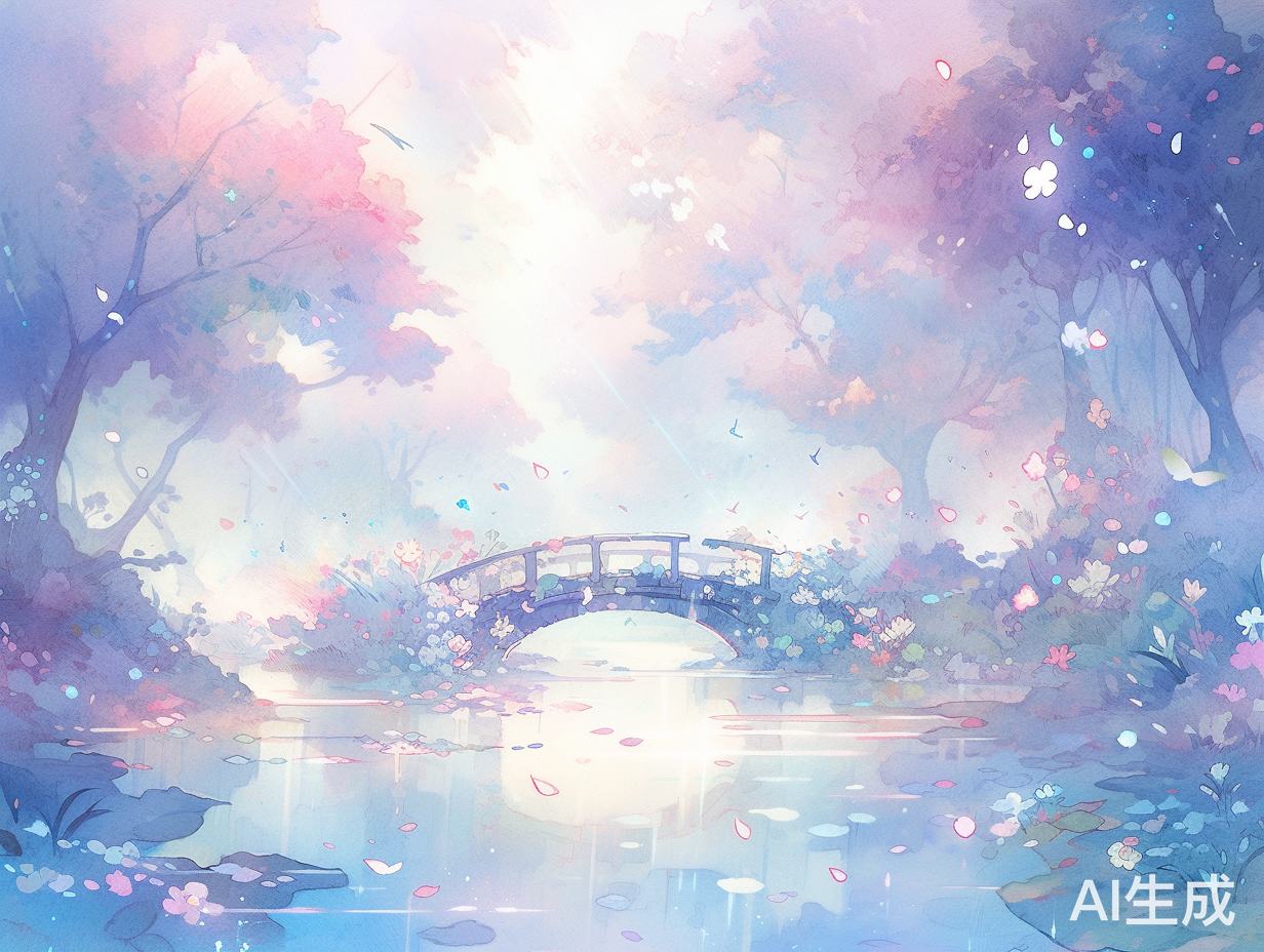 Ethereal and Enchanting Swirling Petals