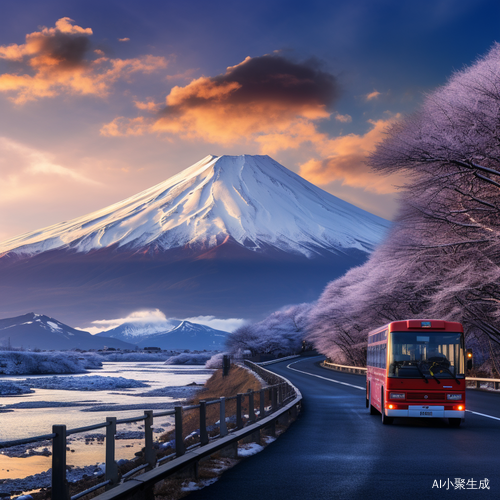 富士山冬天旅游巴士旅行团温泉