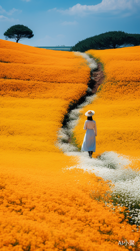 Walking Woman: Samyang 14mm F2.8 - Orange and Gold