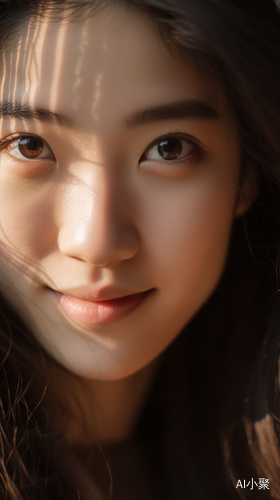 Extreme Close-Up Shot of Beautiful Chinese Woman