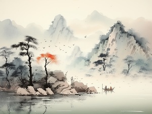 青绿山水与宋画风格