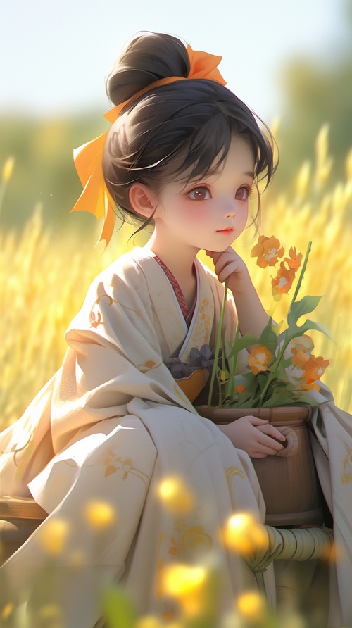 2,year,old,girl,,Chinese,blind,box,style,,Song,Dynasty,,short,hair,up,,flowing,hairband,,innocent,smile,,purple,silk,hanbok,,sitting,in,the,clouds,,dreamy,,depth,of,field,,close,up,,Unreal,Engine,,HD,,super,detail,,16k,ar,3:4,s,250,niji,5