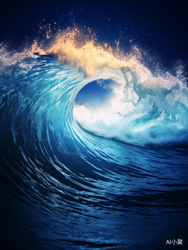 Glowing Blue Waves: Capturing the Moment in 8K and 4K Resolution