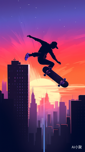 Skateboard Design: Urban Elements Fused with Vibrant Colors