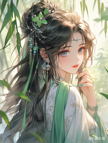 Ancient Girl: Perfectly Lovely with Blue Eyes and Beauty Mark