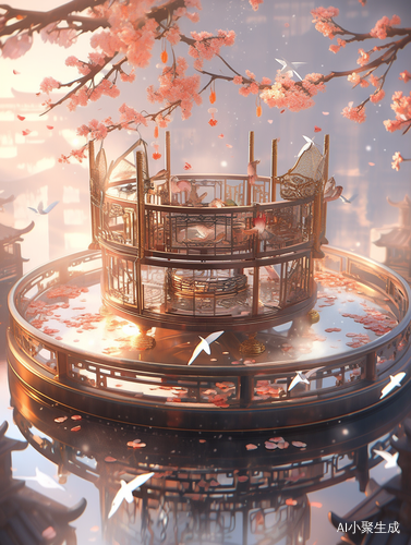 Ancient Chinese city with bright atmosphere and stunning details