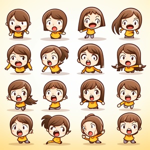 9,emoticons,emoji,sheet,multiple,poss,and,expressions,cuteVery,simple,minimalist,,cartoon,graffiti,line,art,,cute,black,line,little,girl,,various,poses,and,expressions.Crying,,running,away,,shy,,Smile,,eating,,kneeling,,surprised,,laughing,,etc.,niji