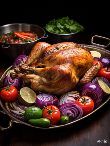 A Fusion of Mexican and American Culture in a High Detail Ultra HD Roast Turkey Photography