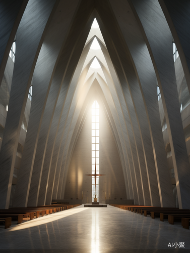 Church of Light: Light Shining through Cross-shaped Gap