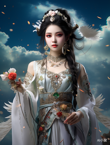 古风少女中国古代美人，柔美细节尽显