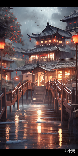 Vivid and Stunning 8K Jiangnan Style Ancient Town with Epic Chinese Theme