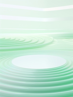 Clear Circle with Ripples on Surface - Minimalist Stage Design