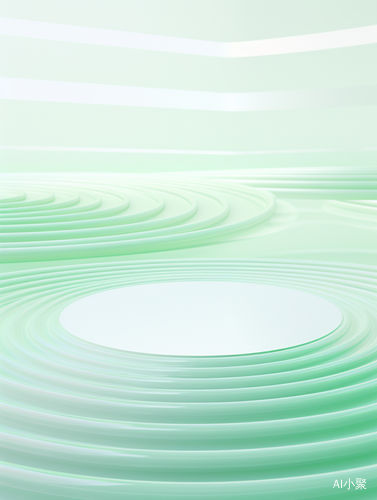 Clear Circle with Ripples on Surface - Minimalist Stage Design