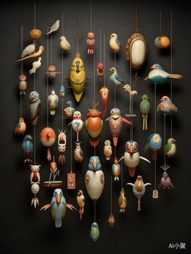 Decorative Birds Hanging in Chinese Cultural Style