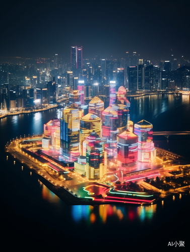 China's Skyline Mansion: Colorful Lights and Optical Illusions