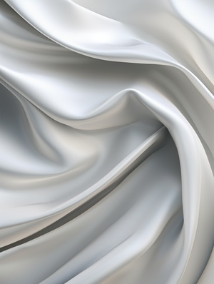 Flowing Gray and Silver Silk Texture: High-Quality Studio Lighting in C4D, OC, and Blender