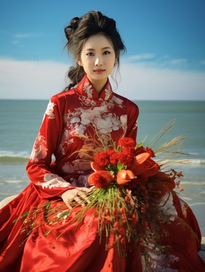 Chinese,traditional,wedding,photography,,Chinese,,realistic,realistic,photography,,ambiguity.,Outdoors,,seaside,,bright,sunshine,-,50,-,Photo,#,3<,@1168810948463697952>