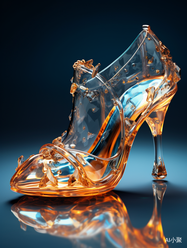 Exquisite and Noble Glass Shoes in Hyper-Realistic Photography