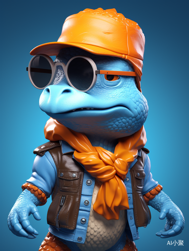 Sky-Blue and Orange Cinematic Pirate Character