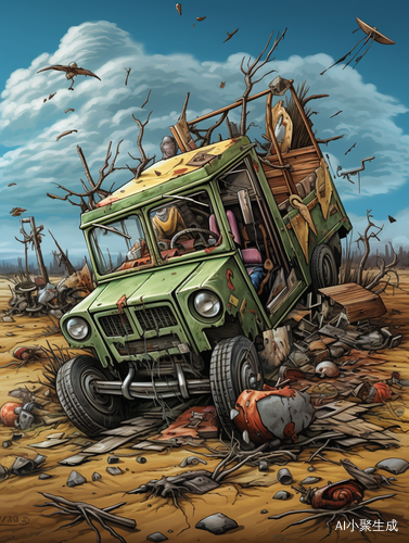 Post-Apocalyptic Golf Carts: Realism with Surrealistic Elements