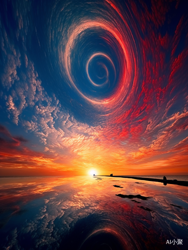 Spiral Vortex Patterns: Otherworldly Illustrations and UHD Image