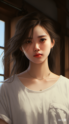 温柔自然光的少女，细致刻画的日常杰作