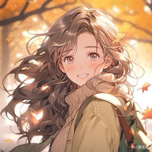 超高清超高分辨率的新海诚风格可爱少女