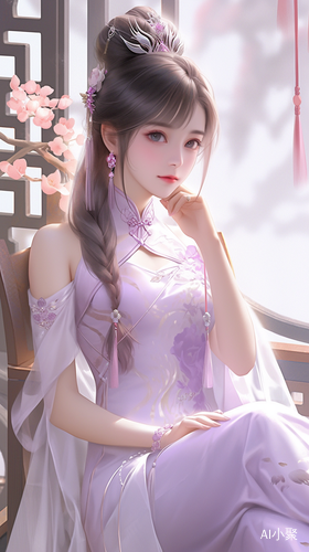 中国美少女，最佳画质，8K分辨率，大师作品