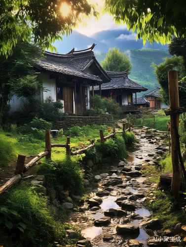 唯美农家小院，真实如画
