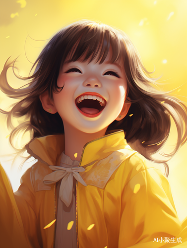 Yellow Chinese Dress: Cute Cartoonish Anime Art Style