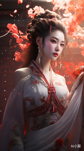 Ethereal Fantasy Art of Young Girl in Chinese Style