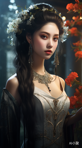 Ethereal Fantasy Art of Young Girl in Chinese Style