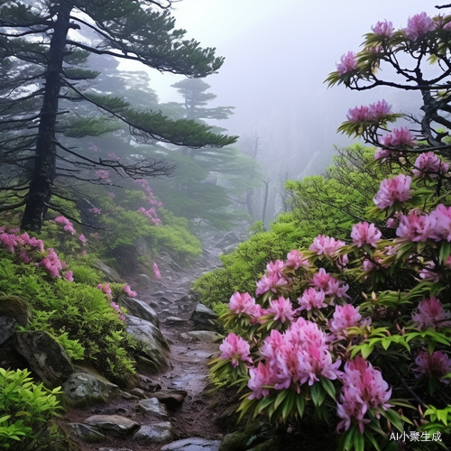 满山遍野的杜鹃花