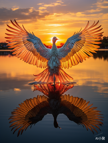 Mesmerizing Optical Illusions: Graceful Bird at Sunset