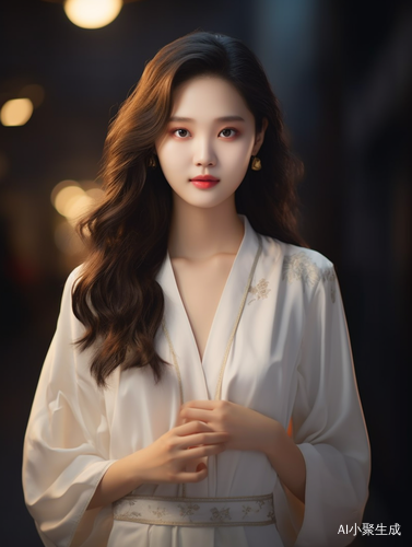 中国现代职业女人领着披肩发的8岁小女孩