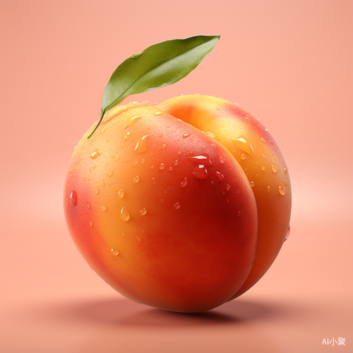 Bright and Juicy Peach in High Detail