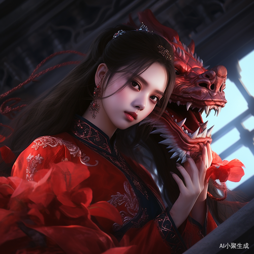 红色中国元素与多风格女孩的完美融合