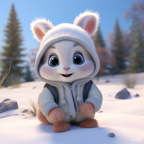 Tiny Cute Bunny in Casual Wear: A Stunning 8K+UHD Artstation Trending Headshot