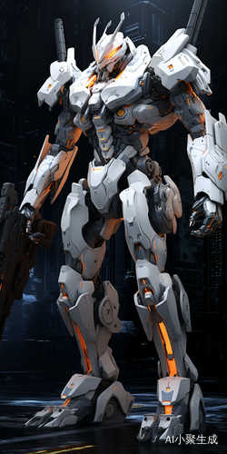 Powerful and Light Mecha: Futuristic Concept Art with Cold Weapon Systems