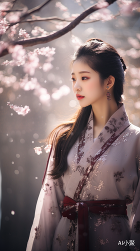 Chinese Girl in Floral Dress: Masterful Photography with Captivating Lighting and Stunning Detail