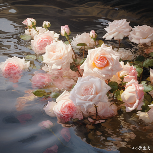 Water Scattered Roses: Photorealistic Site-specific Renderings